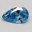 0.70 Ct. Fancy Vivid Blue Pear Lab Grown Diamond