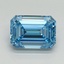 4.19 Ct. Fancy Vivid Blue Emerald Lab Grown Diamond