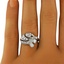 The Adina Ring, smalltop view on a hand
