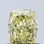 1.02 Ct. Fancy Intense Yellow Cushion Lab Grown Diamond