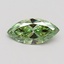 1.10 Ct. Fancy Vivid Green Marquise Lab Grown Diamond