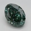 5.44 Ct. Fancy Vivid Green Oval Lab Grown Diamond