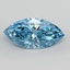 7.66 Ct. Fancy Vivid  Blue Marquise Lab Grown Diamond