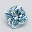 1.95 Ct. Fancy Vivid Blue Cushion Lab Grown Diamond