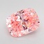 4.07 Ct. Fancy Vivid Pink Cushion Lab Grown Diamond