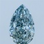 2.07 Ct. Fancy Green Blue Pear Lab Grown Diamond