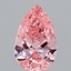 1.00 Ct. Fancy Vivid Pink Pear Lab Grown Diamond
