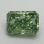 2.01 Ct. Fancy Vivid Green Radiant Lab Grown Diamond
