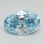 2.24 Ct. Fancy Vivid Blue Oval Lab Grown Diamond