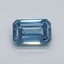 0.50 Ct. Fancy Vivid Blue Emerald Lab Grown Diamond
