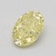 0.51 Ct. Fancy Intense Yellow Oval Diamond