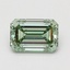 0.97 Ct. Fancy Vivid Green Emerald Lab Grown Diamond