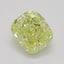 0.93 Ct. Fancy Intense Yellow Cushion Diamond