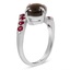 The Midnight Ring, smalltop view on a hand