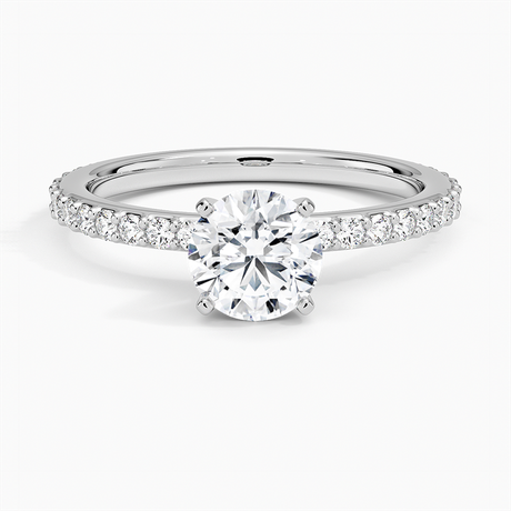 Luxe Petite Shared Prong Diamond Ring