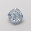 1.0 Ct. Fancy Intense Blue Cushion Lab Grown Diamond