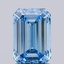 1.52 Ct. Fancy Vivid Blue Emerald Lab Grown Diamond