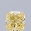 1.61 Ct. Fancy Intense Yellow Cushion Lab Grown Diamond