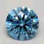 1.04 Ct. Fancy Vivid Blue Round Lab Grown Diamond