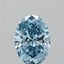 1.50 Ct. Fancy Vivid Blue Oval Lab Grown Diamond