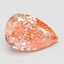 9.09 Ct. Fancy Vivid Pink Pear Lab Grown Diamond