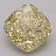 2.50 Ct. Fancy Intense Yellow Cushion Lab Grown Diamond