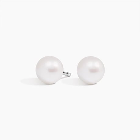 Premium Akoya Cultured Pearl Stud Earrings (6mm)