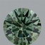 1.37 Ct. Fancy Vivid Green Round Lab Grown Diamond