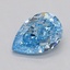 1.00 Ct. Fancy Vivid  Blue Pear Lab Grown Diamond