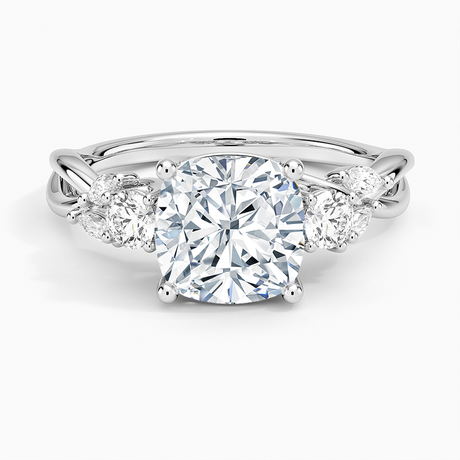 Willow Three Stone Diamond Ring - Brilliant Earth