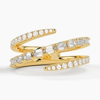 Lab Diamond Wrap Ring