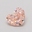 0.71 Ct. Fancy Vivid Pink Heart Lab Grown Diamond