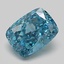 1.34 Ct. Fancy Vivid Blue Cushion Lab Grown Diamond