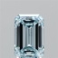 1.51 Ct. Fancy Vivid  Blue Emerald Lab Grown Diamond