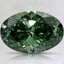 2.04 Ct. Fancy Vivid Pacific Green Oval Lab Grown Diamond