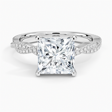 Scalloped Engagement Ring
