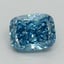 2.00 Ct. Fancy Vivid Blue Cushion Lab Grown Diamond