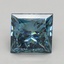 5.10 Ct. Fancy Vivid Blue Princess Lab Grown Diamond