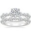 18K White Gold Bordeaux Diamond Bridal Set