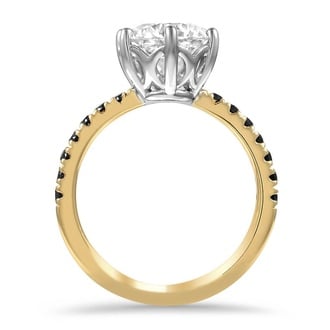 Custom Black Pavé Diamond Ring