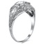 The Francoise Ring, smalltop view on a hand