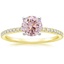 18K Yellow Gold Ballad Three-Quarter Coverage Diamond Ring (1/4 ct. tw.), smalltop view