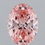 2.07 Ct. Fancy Vivid Pink Oval Lab Grown Diamond
