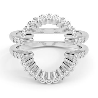 Custom Halo Nesting Diamond Rings