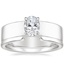 18K White Gold Alden Diamond Ring with Liv Wedding Ring