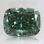 2.01 Ct. Fancy Vivid Pacific Green Cushion Lab Grown Diamond