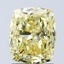 2.02 Ct. Fancy Intense Yellow Cushion Lab Grown Diamond