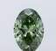 2.04 Ct. Fancy Vivid Green Oval Lab Grown Diamond
