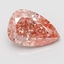 7.06 Ct. Fancy Vivid Pink Pear Lab Grown Diamond