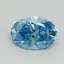 0.67 Ct. Fancy Vivid Blue Oval Lab Grown Diamond